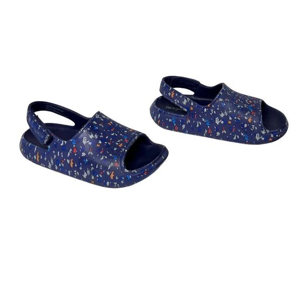 Cat & Jack Wynne Footbed Foam Sandal sz 9 Blue Dot Toddler - Picture 3 of 9